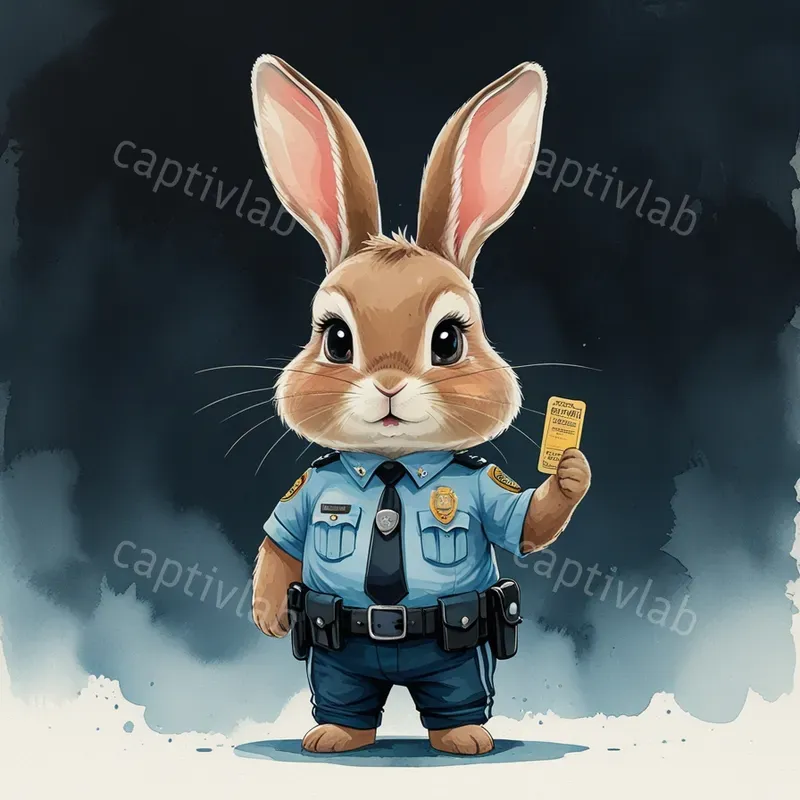 Cute Animal Police Uniforms