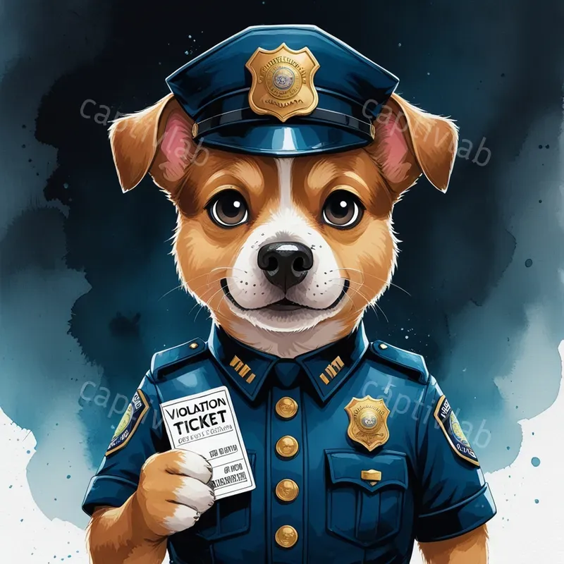 Cute Animal Police Uniforms