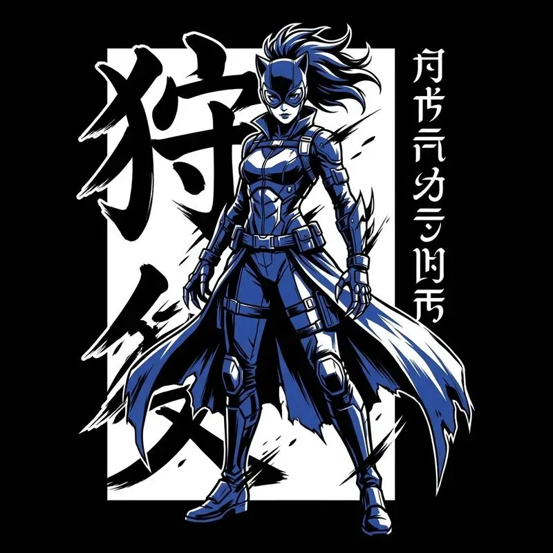 Anime Warrior T-shirt Posters
