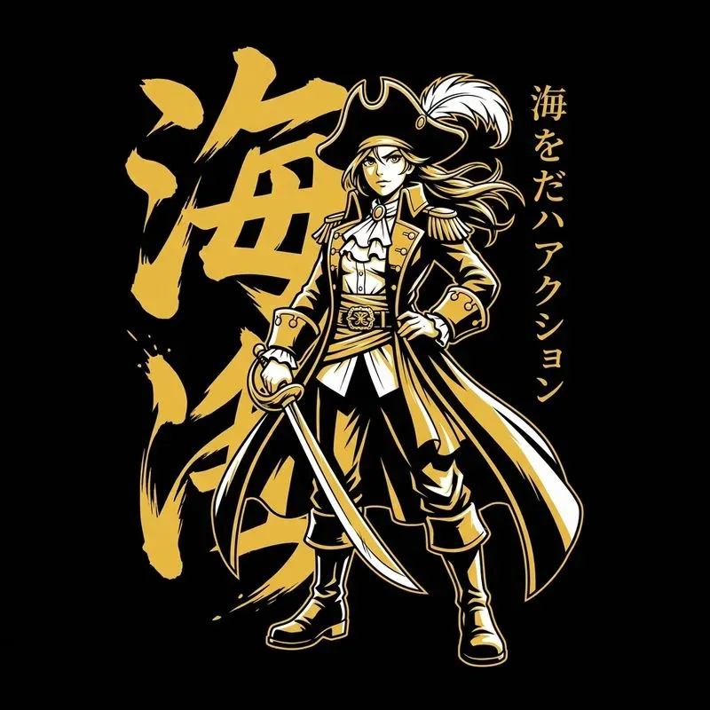 Anime Warrior T-shirt Posters