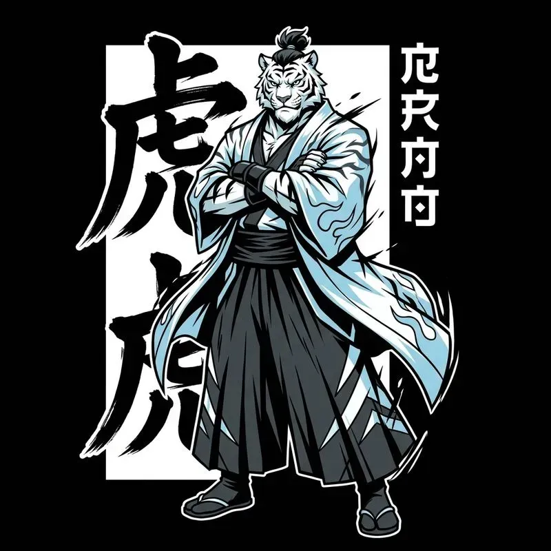 Anime Warrior T-shirt Posters