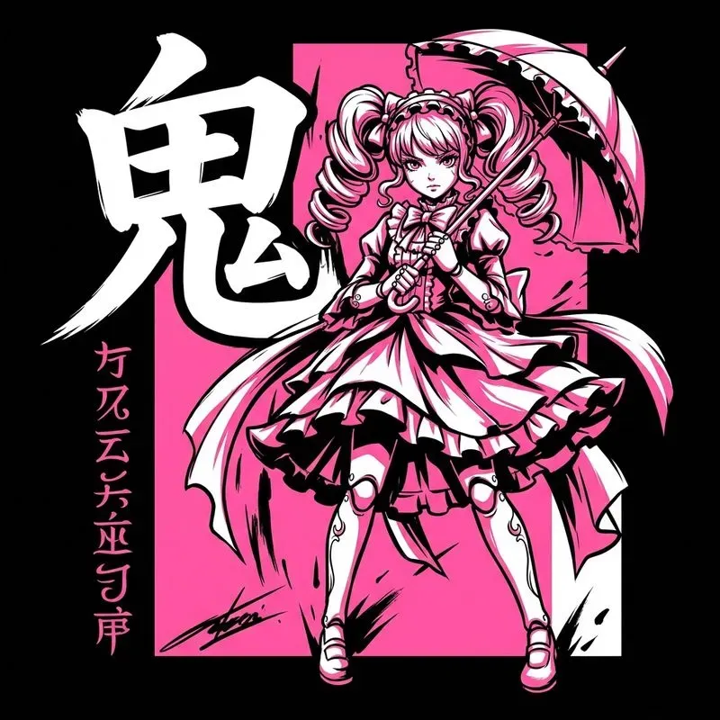 Anime Warrior T-shirt Posters