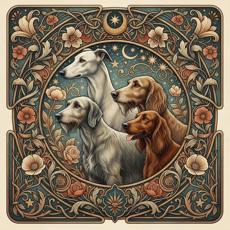 Ornate Fantasy Tapestry Mixed Media Art