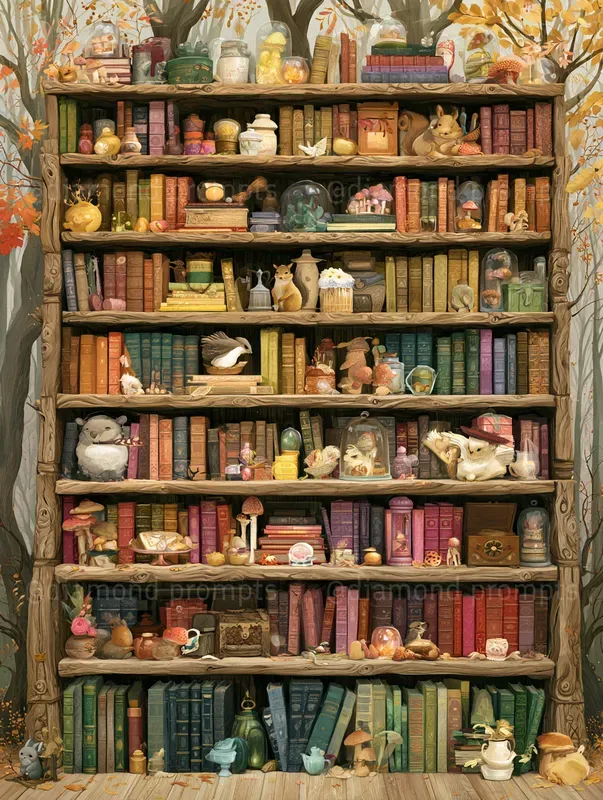Whimsical Storybook Shelves