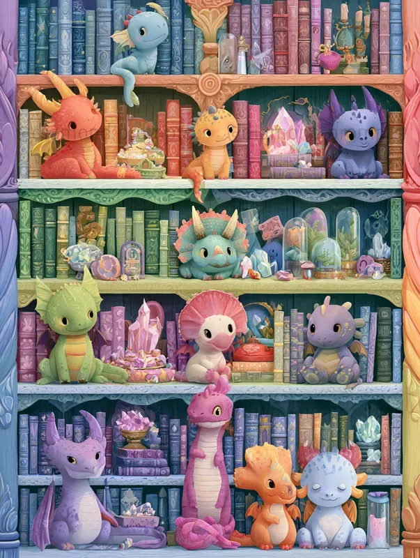 Whimsical Storybook Shelves
