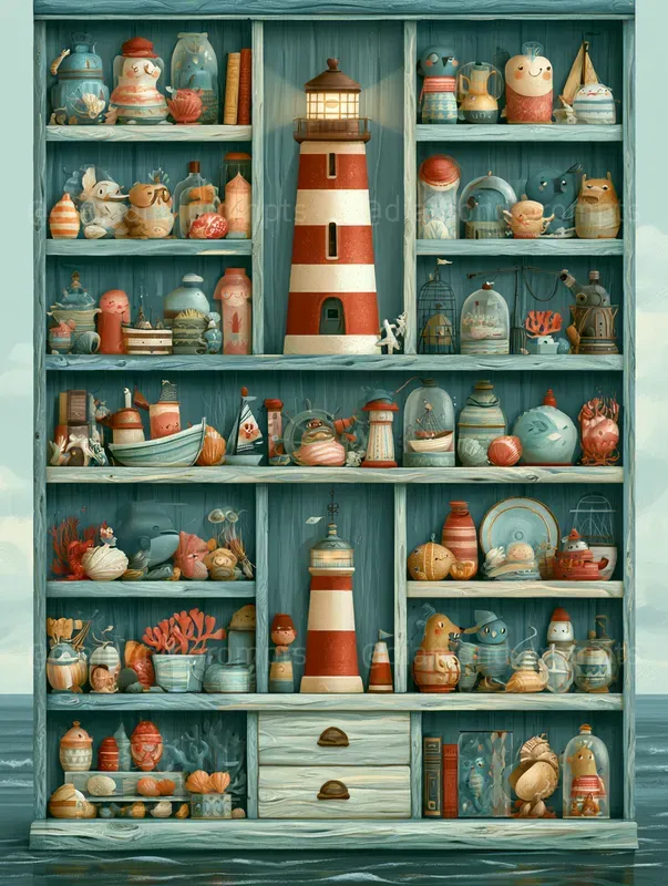 Whimsical Storybook Shelves