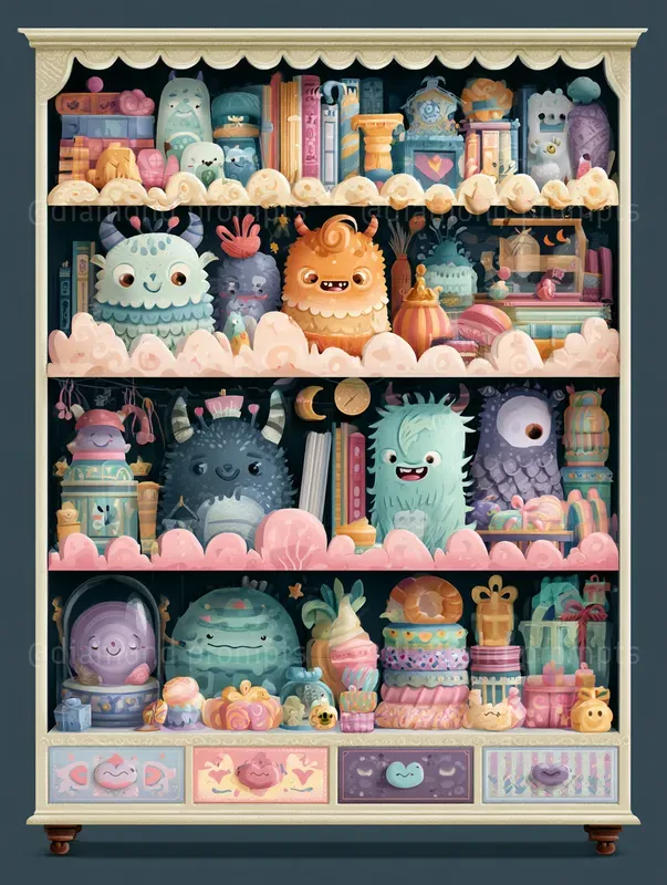 Whimsical Storybook Shelves