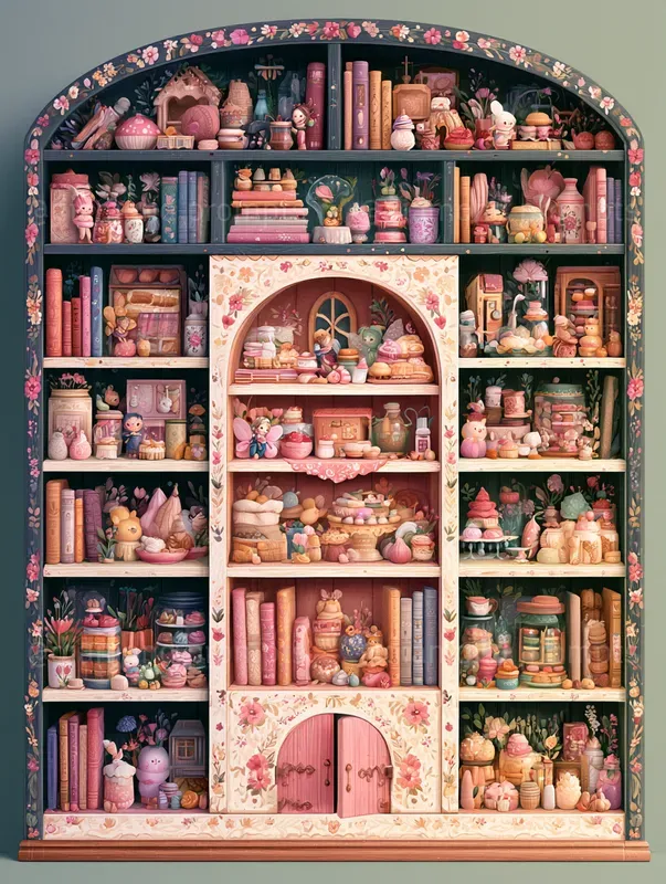 Whimsical Storybook Shelves