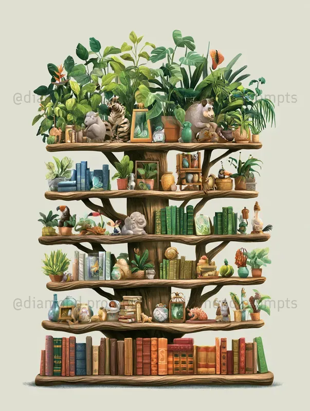 Whimsical Storybook Shelves