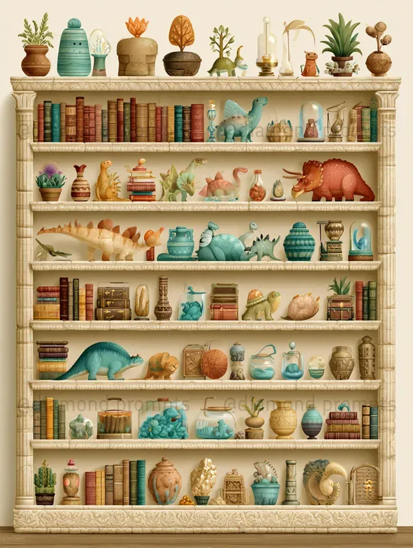 Whimsical Storybook Shelves
