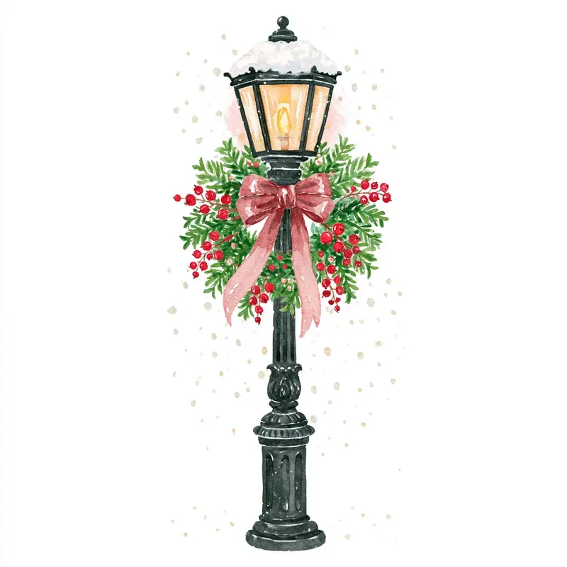 Christmas Newyork Watercolor Cliparts