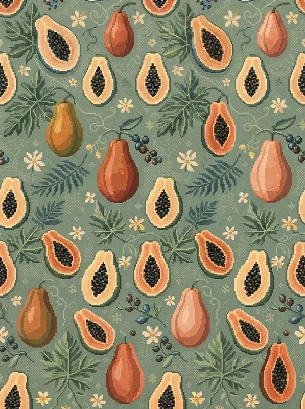 Pixel Stitch Mosaic Seamless Patterns