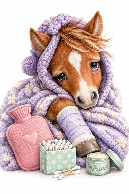 Cozy Sick Animal Storybook Illustrations