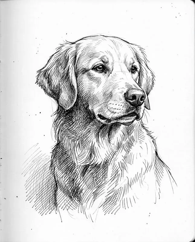 Cross Hatching Ink Portrait Generator