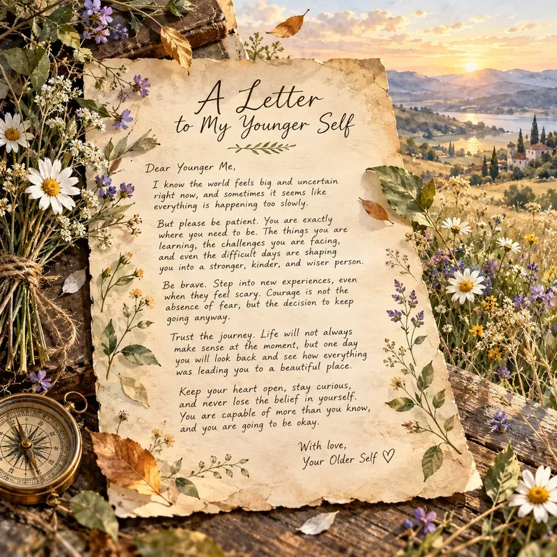 Vintage Watercolor Letter Art