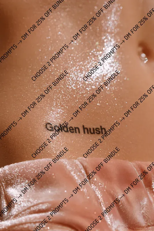 Glitter Body Editorial Photography