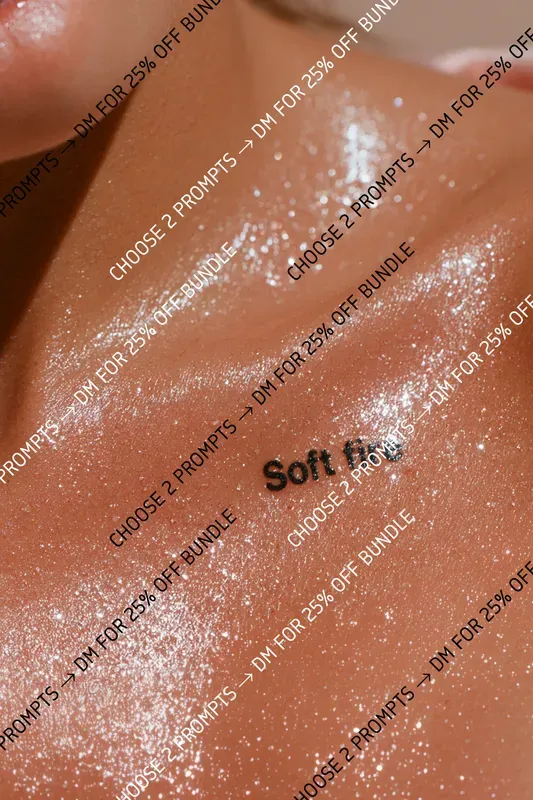 Glitter Body Editorial Photography