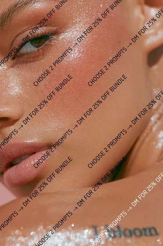Glitter Body Editorial Photography