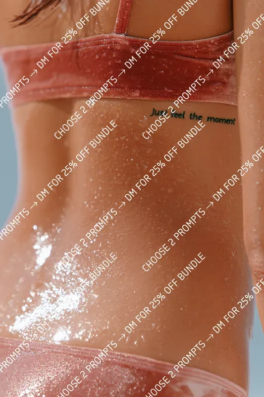 Glitter Body Editorial Photography