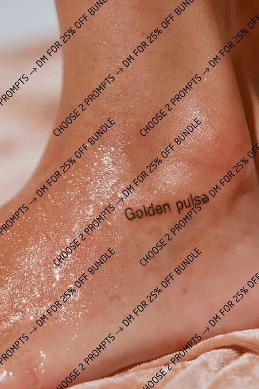 Glitter Body Editorial Photography