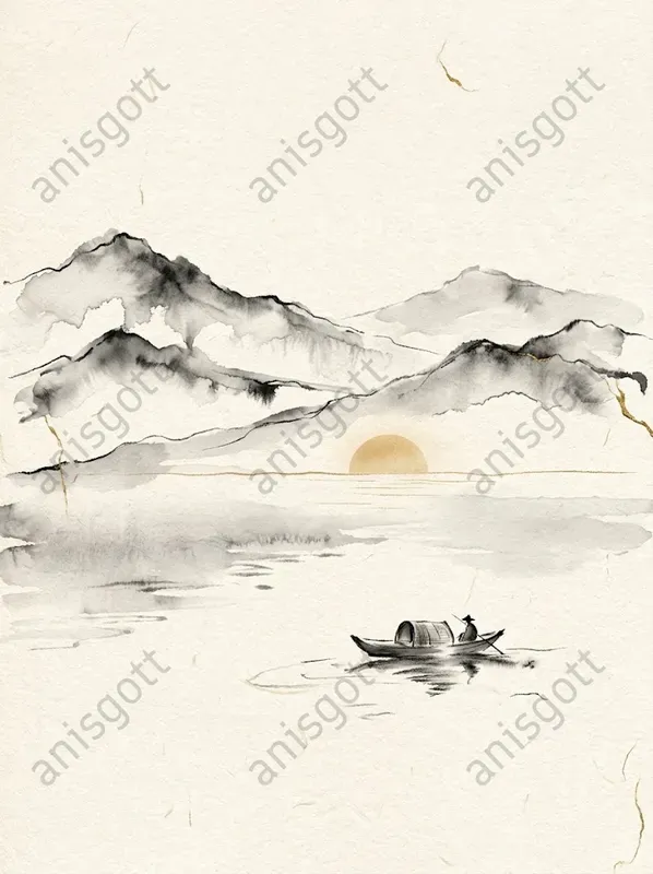Zen Minimalist Ink Wall Art For Etsy