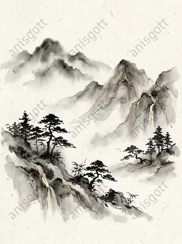 Zen Minimalist Ink Wall Art For Etsy
