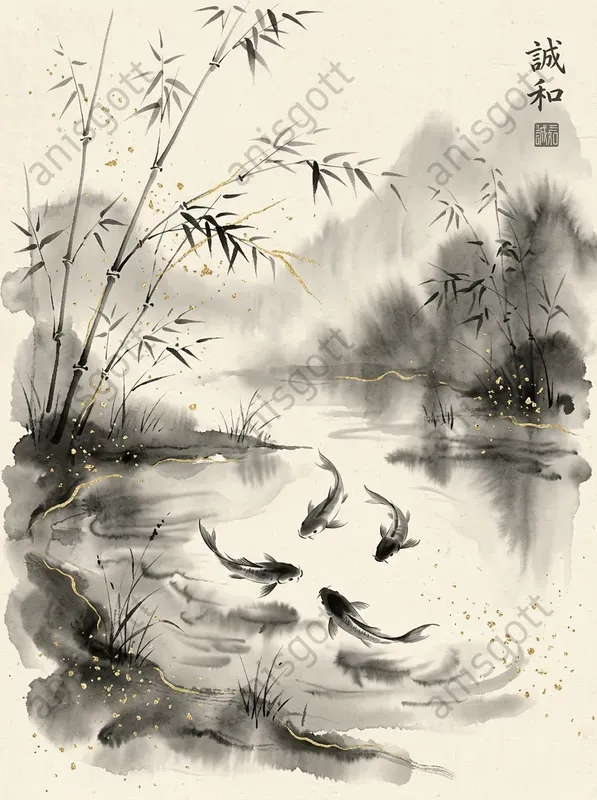 Zen Minimalist Ink Wall Art For Etsy