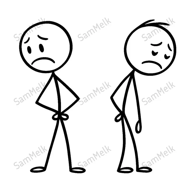 Minimalist Stick Figure Illustrations