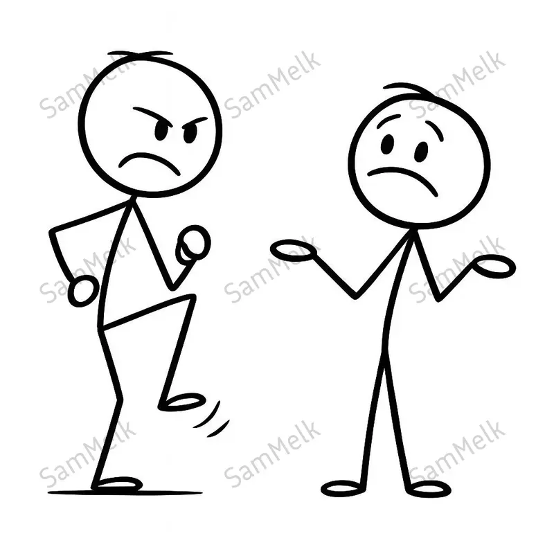 Minimalist Stick Figure Illustrations