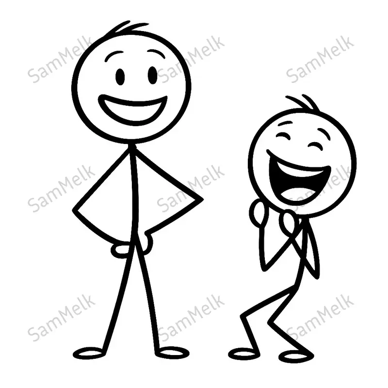 Minimalist Stick Figure Illustrations