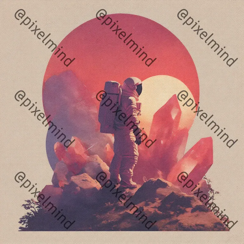 Retro 70s Space Explorer Tshirt Packs