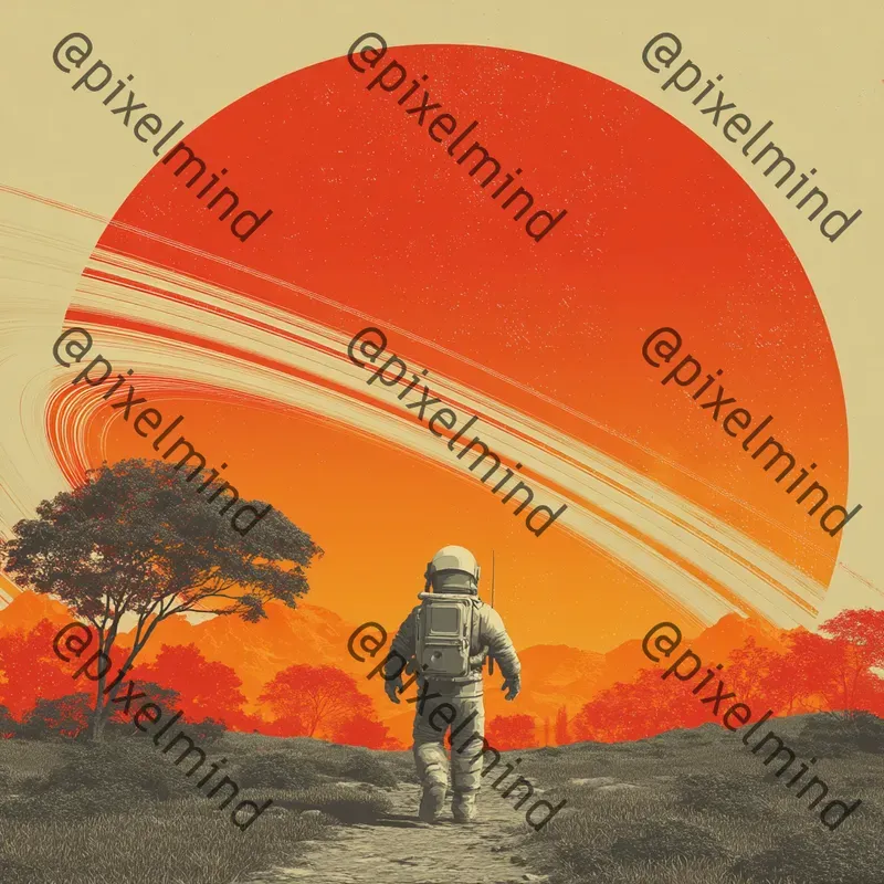 Retro 70s Space Explorer Tshirt Packs