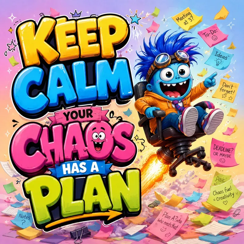 Colorful Crazy Life Meme Posters