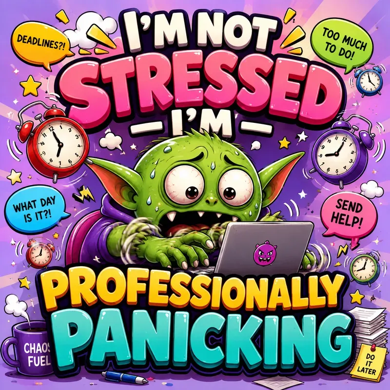 Colorful Crazy Life Meme Posters