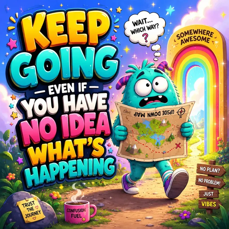 Colorful Crazy Life Meme Posters