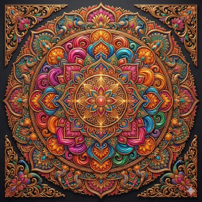 Festival 3D Mandala Art Generator
