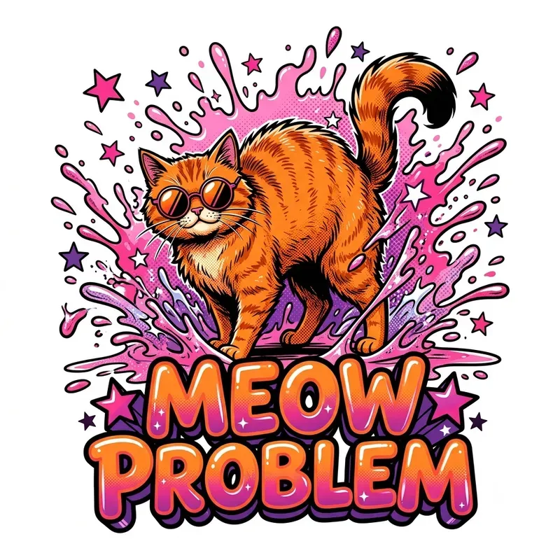 Sassy Cartoon Animal Splash Designs