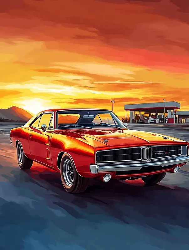 Customisable Vintage Car Posters