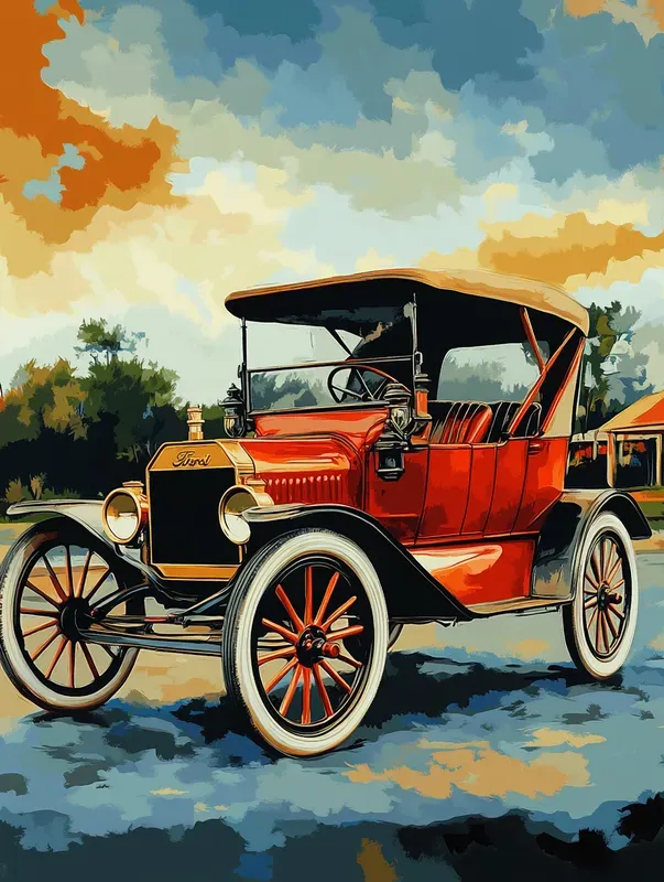 Customisable Vintage Car Posters