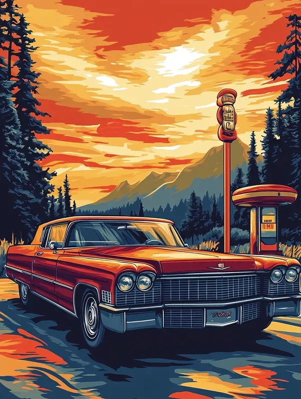 Customisable Vintage Car Posters