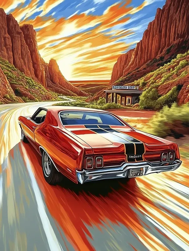 Customisable Vintage Car Posters