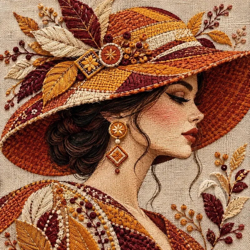Artistic Embroidered Portraits