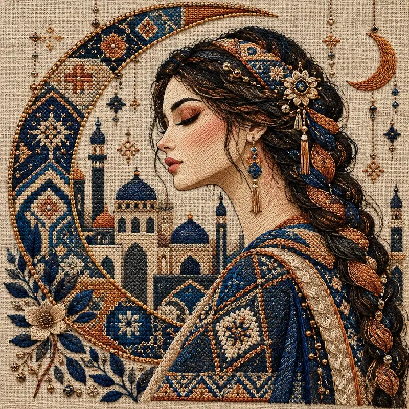 Artistic Embroidered Portraits