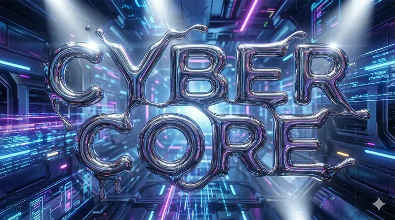 Liquid Chrome Metal Text Generator