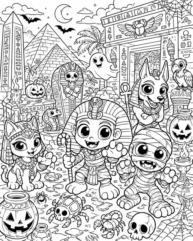 Halloween Theme Coloring Books