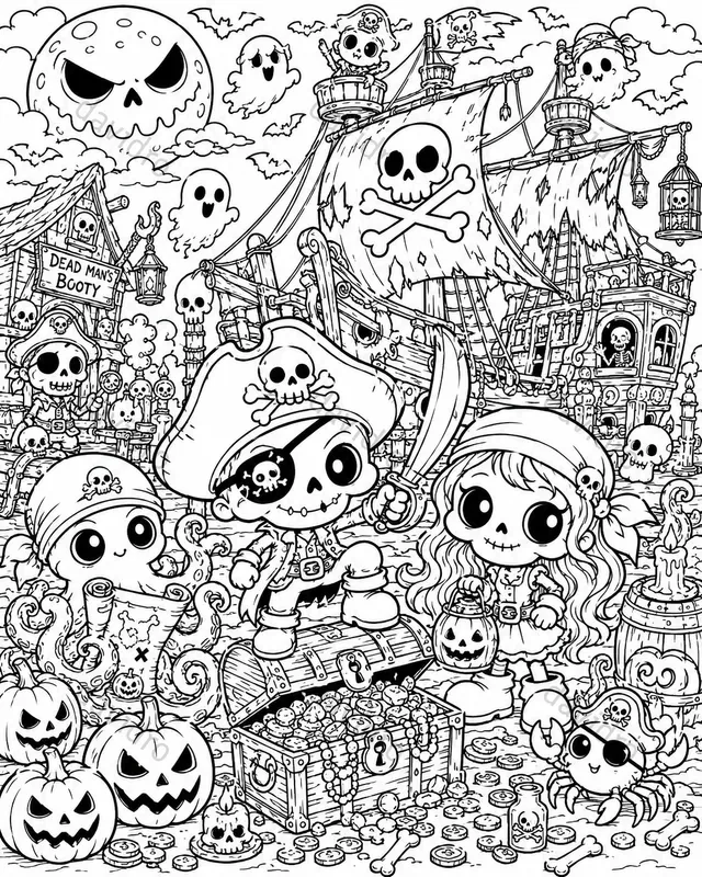 Halloween Theme Coloring Books