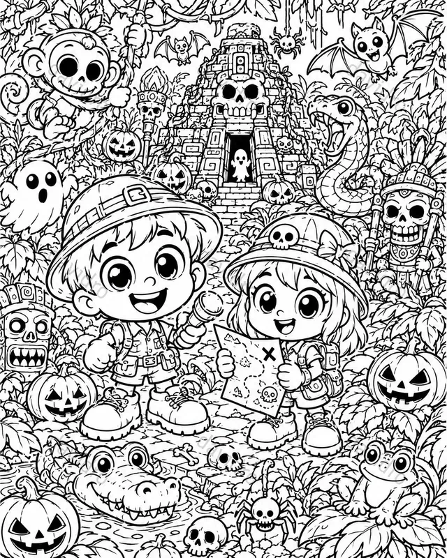 Halloween Theme Coloring Books