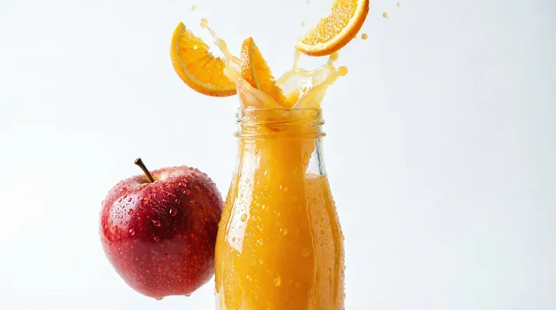Dynamic Fruit Juice Splash Photography