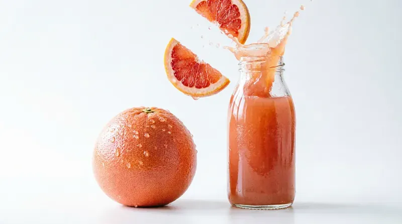 Dynamic Fruit Juice Splash Photography