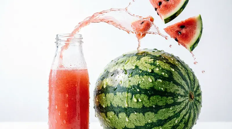 Dynamic Fruit Juice Splash Photography